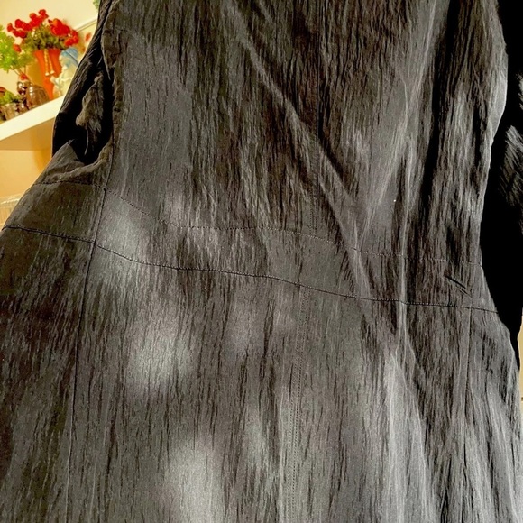 Blu Martini Blazer Jacket Mens Sz 44R /34R US Black Poly Nylon Pockets - Picture 5 of 9